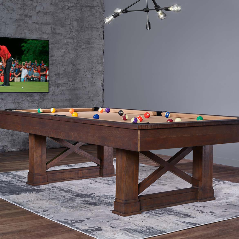 Farmhouse 8' Pool Table (Cappuccino)_2