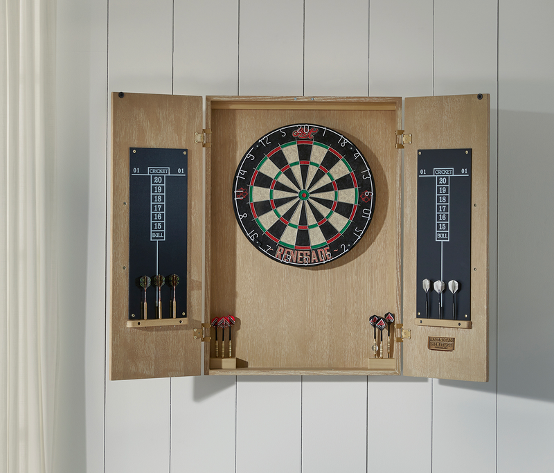 Port Royal Dartboard Cabinet (White Oak)_5